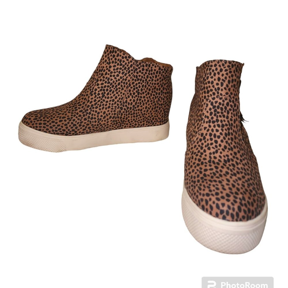Womens Universal Thread Leopard Print Plaform Wedge Sneakers